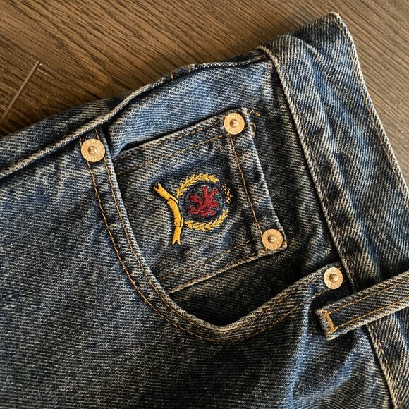 vintage 90s tommy hilfiger denim jeans size 31/34 - Picture 5 of 10